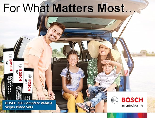 Bosch B36010 360 Limpiaparabrisas Delantero (24" & 18") + Trasero (14") | Reemplazo completo de la escobilla del limpiaparabrisas del vehículo