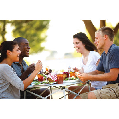 Coleman - Mesa Plegable para Exteriores | Mesa de Camping de Aluminio ultracompacta, Blanca