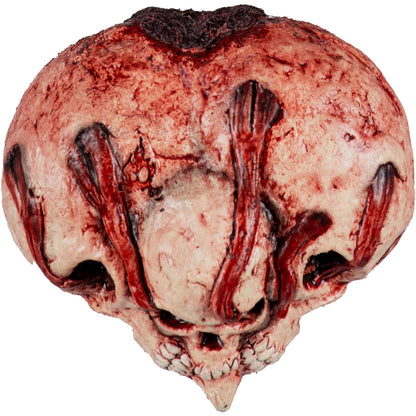Ghoulish Productions Decorativo De Látex Horror Heart, Adorno Látex Corazón de Calaveras de Terror Adorno para Halloween y Fiestas Temáticas, Decorativos de Halloween Calaveras con Forma de Corazon