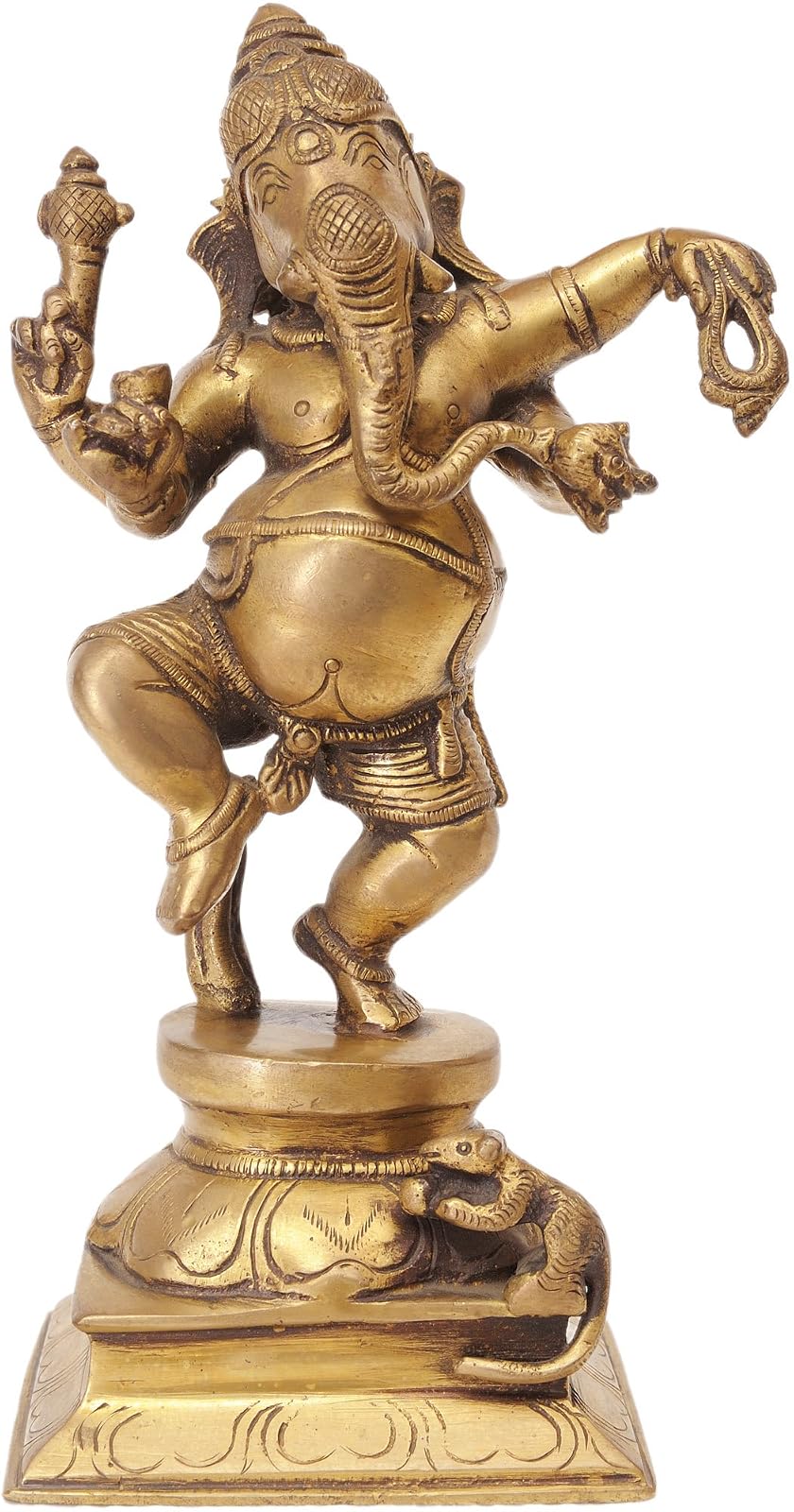 Exotic India Dancing Ganesha - Brass Statue