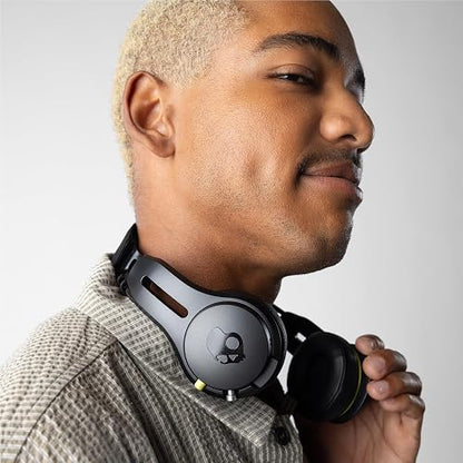Skullcandy Icon ANC Noise Canceling Wireless Headphones - True Black | On-Ear Fit, Bluetooth, Noise Cancellation, 60 Hours Battery, Sweat Water Resistant, Foldable, Travel Ready, Microphone
