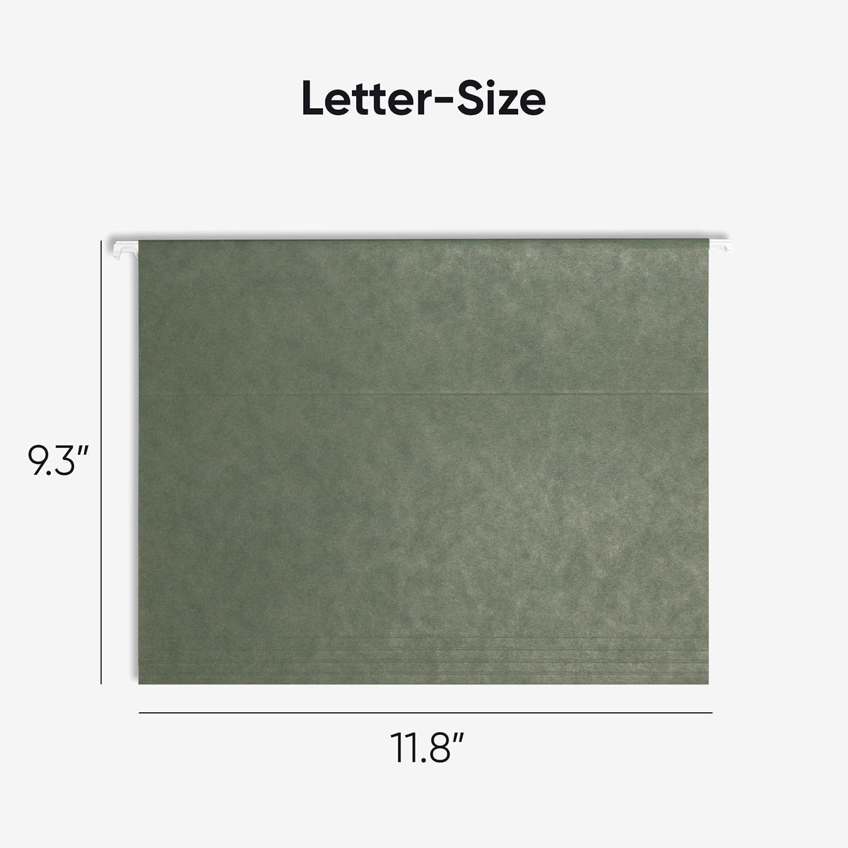 Smead 64055 - Carpeta para colgar archivos, pestaña ajustable de corte 1/5, tamaño carta, verde estándar, carpetas colgantes para archivadores, carpeta organizadora de archivos, 25 por caja