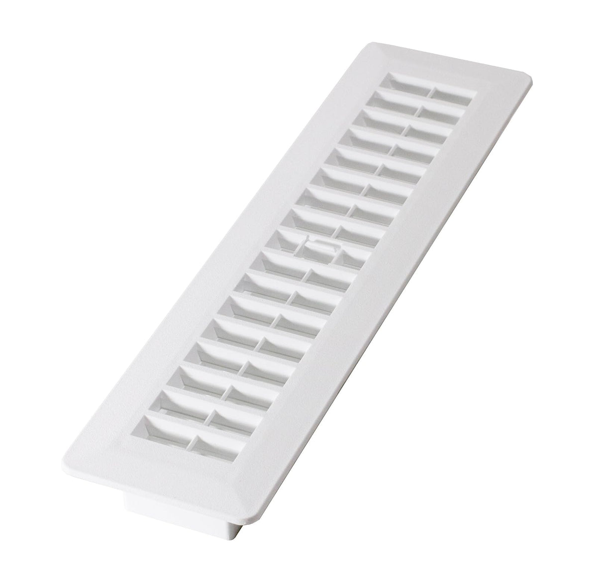 Decor Grates PL212-WH - Registro de piso de plástico, 5 cm x 30 cm, color blanco