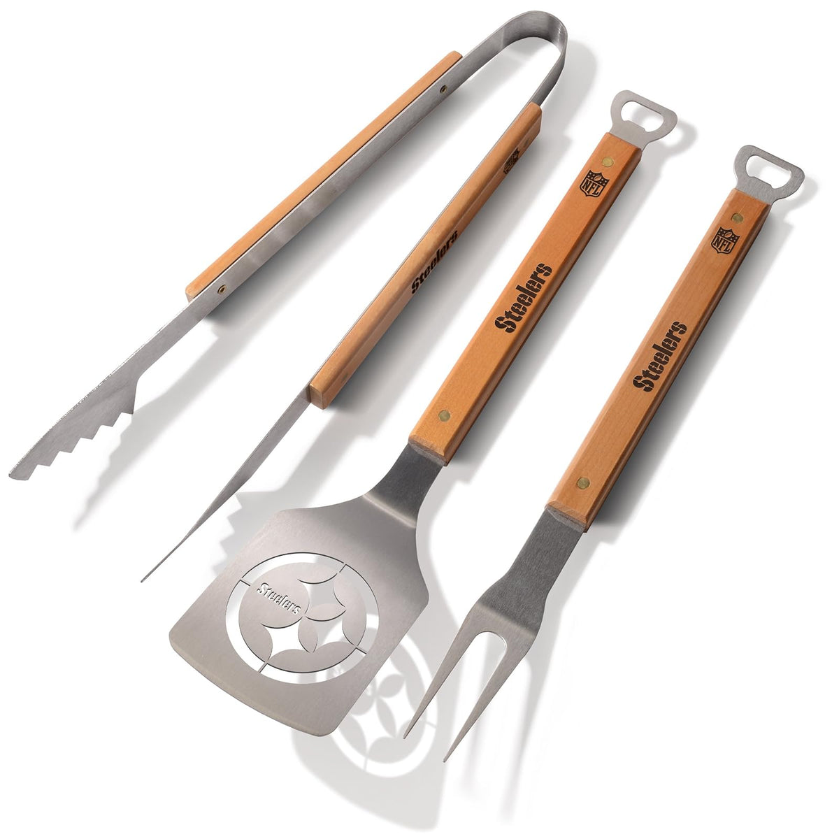 YouTheFan NFL Classic Juego de Parrilla 3 Piezas - Pittsburgh Steelers