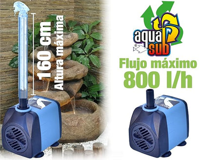 AQUASUB 4211 Bomba Agua 800 L/H 1.6M 13W