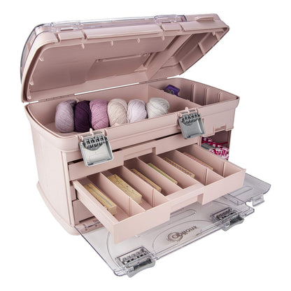 CREATIVE OPTIONS - Sistema grande de organización de tres cajones, con dos compartimentos utilitarios pequeños: almacenamiento de baterías, almacenamiento de joyas, almacenamiento de piezas pequeñas, almacenamiento de manualidades, almacenamiento de costu