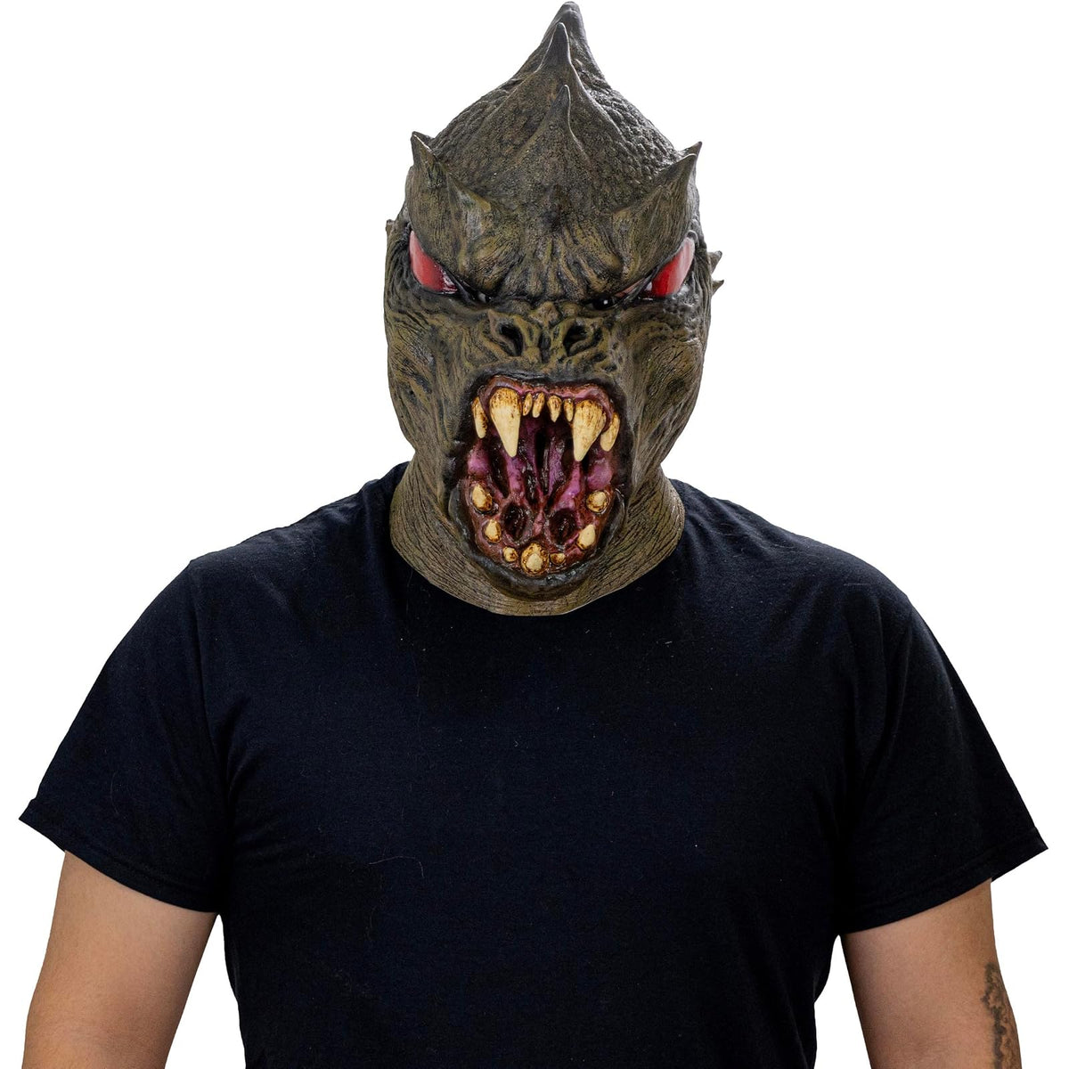 Ghoulish Productions Máscara De Látex Chupacabras, Accesorio Látex Cosplay Leyendas Mexicanas, Disfraz Aterrador para Halloween y Fiestas Temáticas, Cosplay Monstruos de México, Diseño Artesanal
