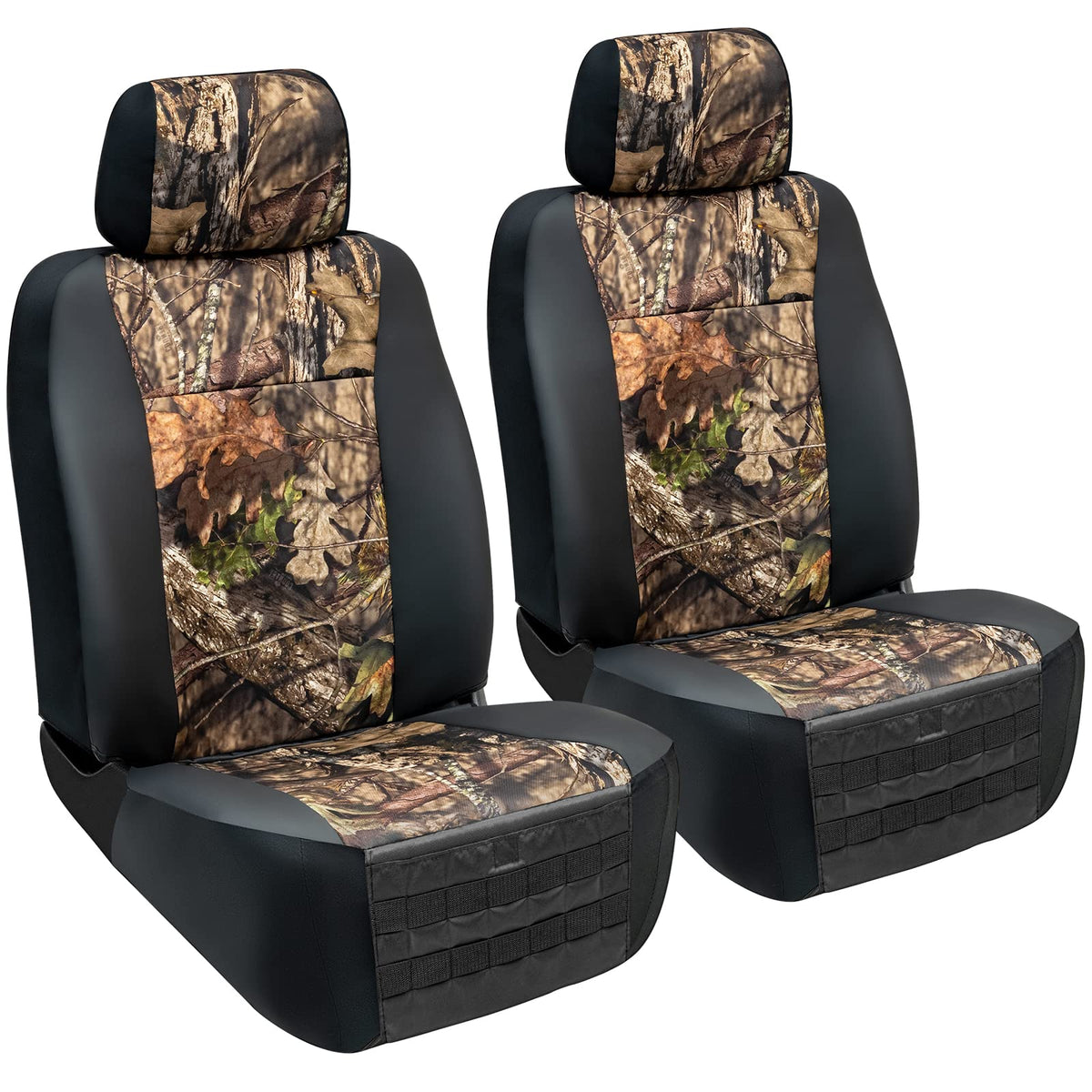 LPI Truck Mossy Oak Fundas de Asiento Delanteras para SUV y Camión, Bolsillos de Almacenamiento, Organizador Molle, 1370059