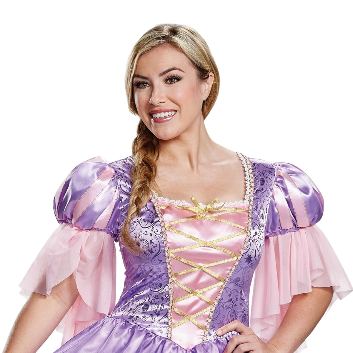 Disguise Rapunzel Deluxe - Disfraz clásico para adulto, Multi Color, Talla única