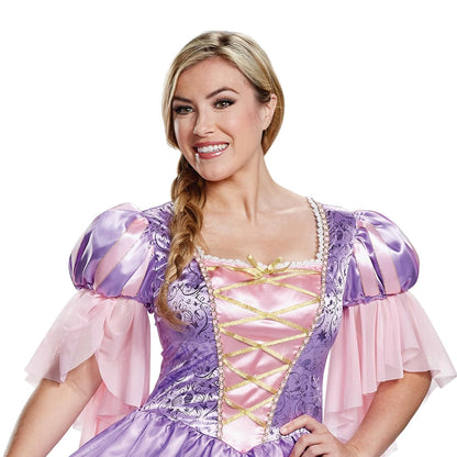 Disguise Rapunzel Deluxe - Disfraz clásico para adulto, Multi Color, Talla única