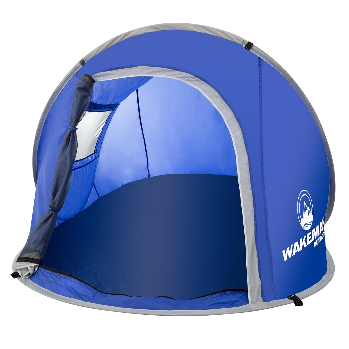 Wakeman Outdoor - Tienda de campaña desplegable para 2 Personas con Puerta de Doble Capa y Bolsa de Transporte, Resistente al Agua para Camping, Senderismo o Uso en la Playa