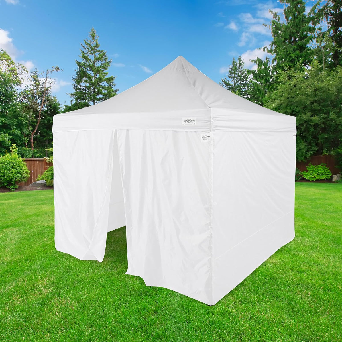 Caravan Canopy Sports Paredes laterales de grado comercial, 10 x 10 pies, blanco