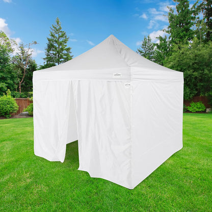 Caravan Canopy Sports Paredes laterales de grado comercial, 10 x 10 pies, blanco