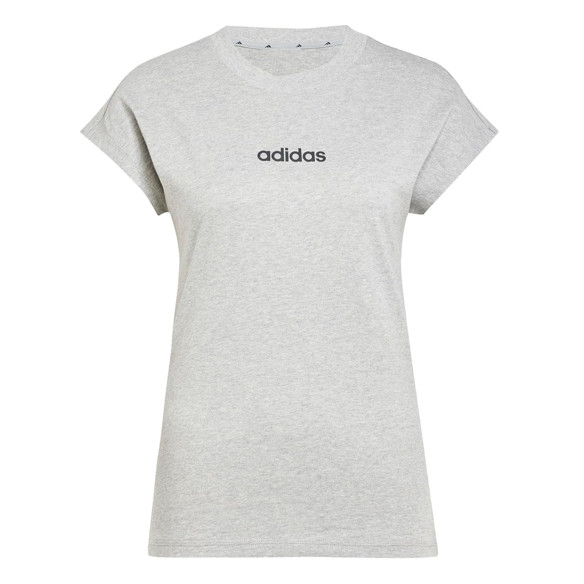 adidas Linear Playera Deportiva Mujer - G - Gris - Negro (Medium Grey Heather - Black)