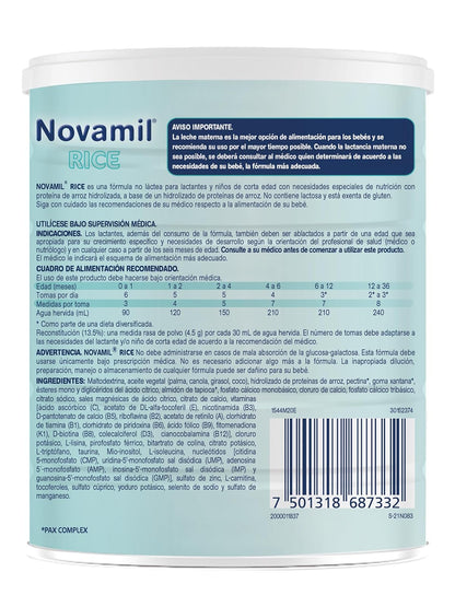 Novamil Rice Formula Infantil No Lactea 400 g