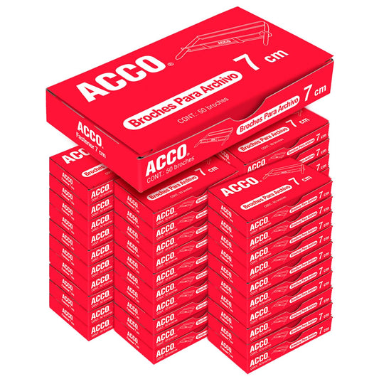 ACCO Broche para Documentos 7 cm, Archiva Hasta 300 Hojas