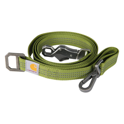 Carhartt Pet - Correas de Nailon duraderas para Perros, Costuras Reflectantes para Visibilidad, Musgo Ligero, Talla L