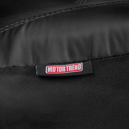 Motor Trend Super Sport - Fundas de Asiento de Piel sintética Gris para Asientos Delanteros, diseño Moderno de Dos Tonos, Protectores de Asiento fáciles de Instalar, Fundas Interiores para Automóvil,