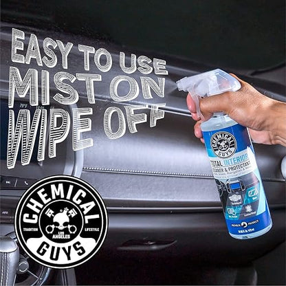 Chemical Guys Limpiador y Protector Total de Interiores, Seguro para Automóviles, Camiones, SUVs, Motocicletas, RVs y Más, 3,79 L