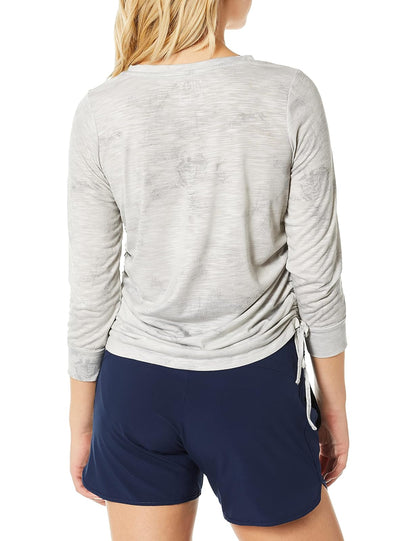 Marc New York Performance Camiseta de Manga 3/4 con Estampado Tie Dye para Mujer