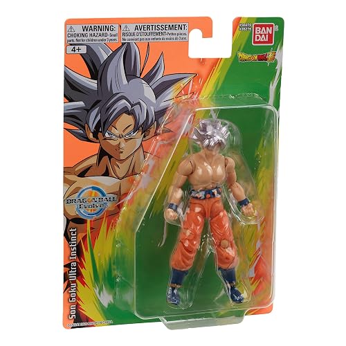 Dragon Ball Super Goku Ultra Instinct Silver Dragon Ball Evolve Figura de 5", Goku Ultra Instinct Plata