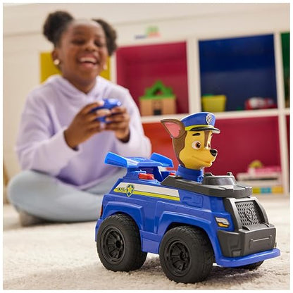 La patrulla canina, automóvil patrulla por control remoto de Chase, automóvil por control remoto con luces led y control fácil de manejar, juguetes de imitación para niños y niñas a partir de 3 años
