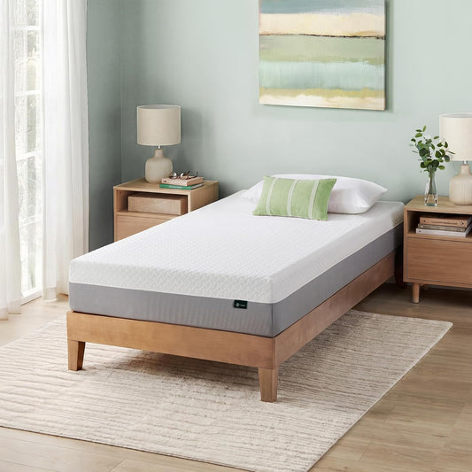 ZINUS - Colchón de Espuma viscoelástica Esencial de té Verde de 8 Pulgadas, Cama en una Caja, colchón asequible, Certificado CertiPUR-US,