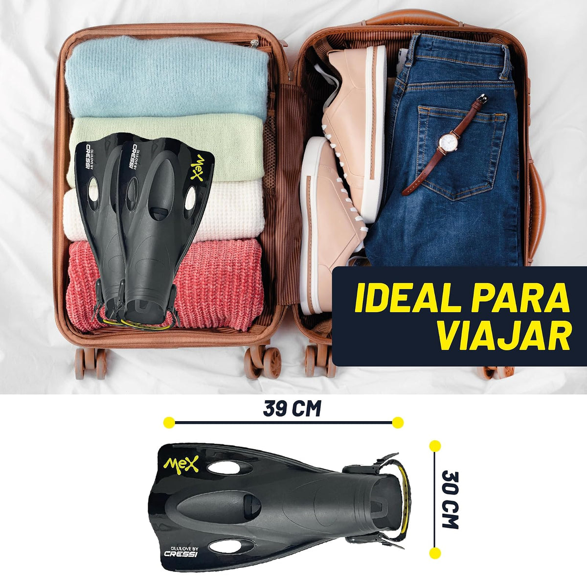 Cressi Mex, Negro, L/XL