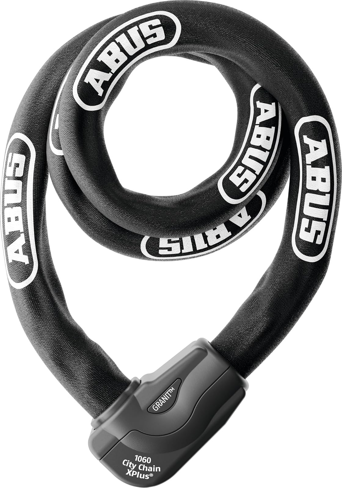ABUS CityChain X-Plus Cadena Combinada con Candado 1060/170, 170 cm, Negro