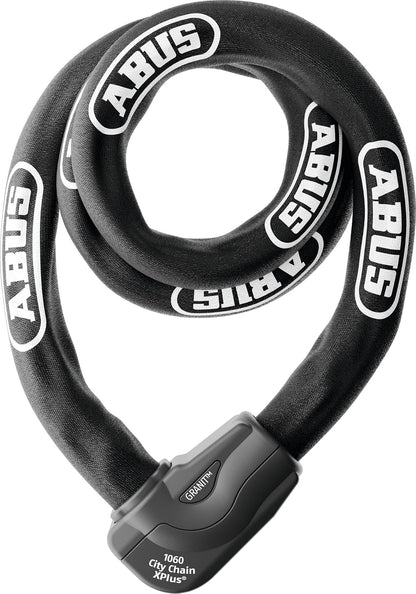 ABUS CityChain X-Plus Cadena Combinada con Candado 1060/170, 170 cm, Negro