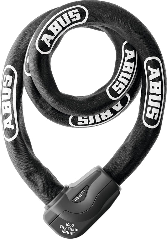 ABUS CityChain X-Plus Cadena Combinada con Candado 1060/170, 170 cm, Negro