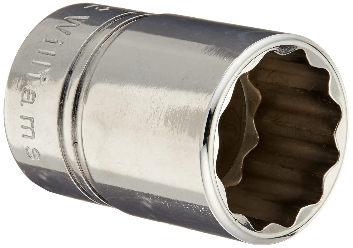 Williams ST-1225 1/2 Drive - Llave de vaso poco profunda, 12 puntos, 25/32 pulgadas