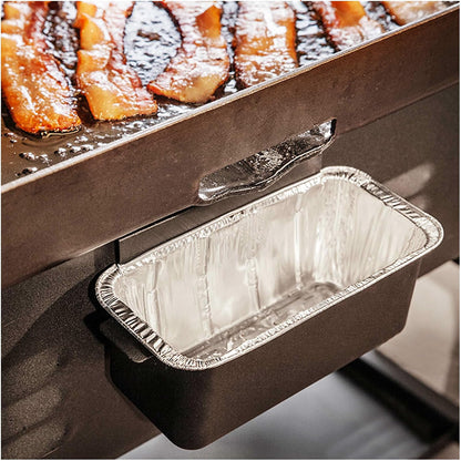 5709 Juego de 30 Moldes de Aluminio para Planchas de 36 30 28 22 17 Pulgadas Colector de Bandeja de Goteo Desechable, Plateado
