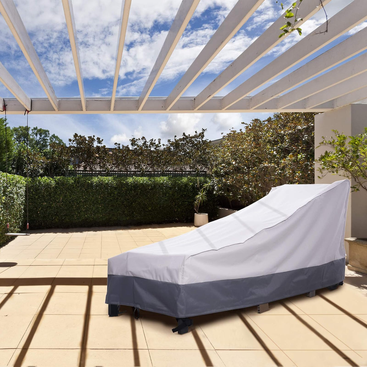 AsterOutdoor Funda impermeable para tumbona de patio, resistente tela Oxford 600D, protección UV, funda para muebles de patio o tumbona, 76 pulgadas de largo x 30 pulgadas de ancho x 30 pulgadas de alto