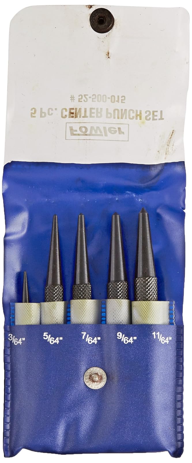 Fowler Full Warranty 52-500-015-0 Black Nitrate Center Punch 5 Piece Set