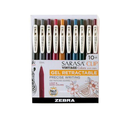Zebra Sarasa Bolígrafo de Gel Retráctil Punta Fina 0.5 mm - 47510