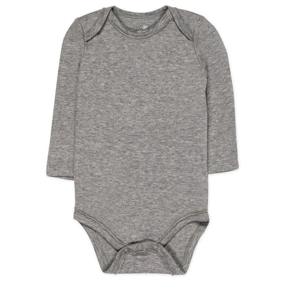 HonestBaby Paquete de 5 Bodies de Manga Larga de algodón orgánico. Conjunto de Playeras para bebs y Nios pequeos para bebés Unisex