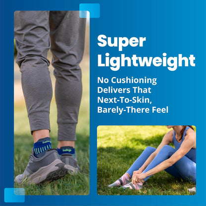 Balega Hidden Dry Moisture Wicking Performance No Show Athletic Running Socks (1 Pair) Balega - Calcetines deportivos ocultos para correr para hombres y mujeres (1 par), cobalto, talla S Mujer