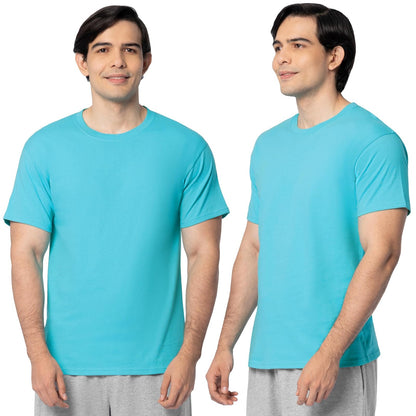 Fruit of the Loom Playera Eversoft con Bolsillo para Hombre, Paquete de 2 - G - Paquete de 2 Buceo Azul