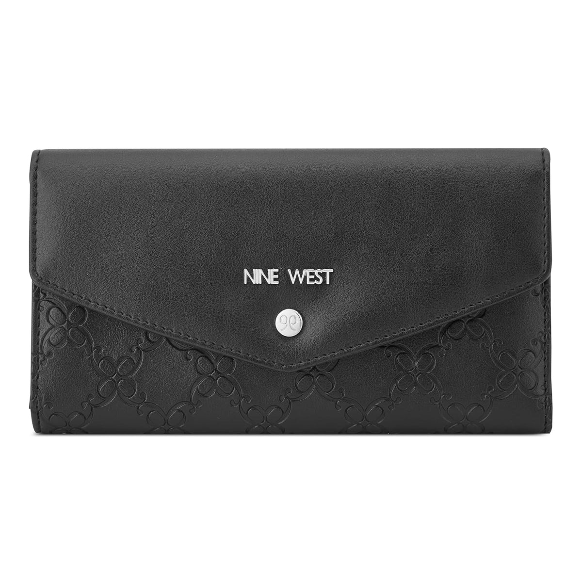 Nine West Norah Slg Multi Clutch Deisgner, bolso negro, honda, bolso, bolso de mano, bolso de tendencia, bolso de hombro Mujer