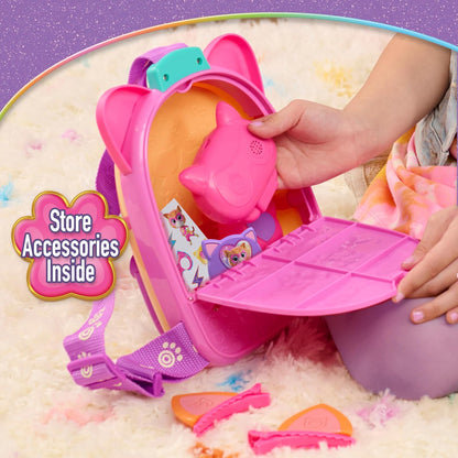 Just Play Juego de Mochila SuperKitties Su-Purr de Disney Junior con Correa Ajustable, 7 Piezas, Tableta de Juego con Luces y Sonidos, Juguete para niños y niñas a Partir de 2 años