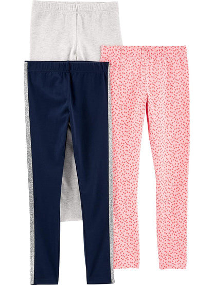 Simple Joys by Carter's Paquete de 3 Leggings Leggings para Niñas