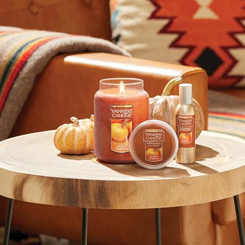 Yankee Candle Vela aromática, Aroma de Calabaza, Candelas, Melocotón, Large Jar, 1