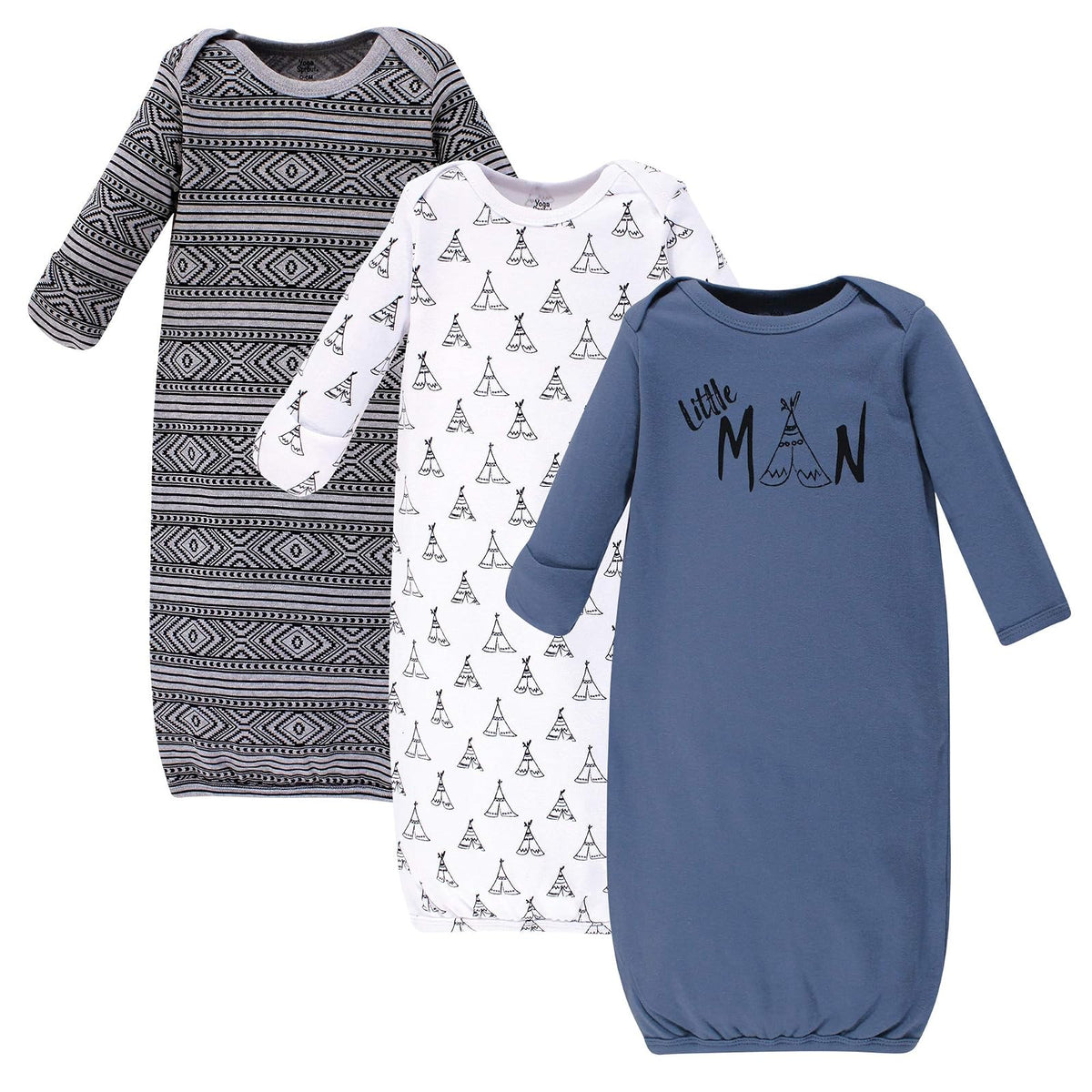 Yoga Sprout Unisex Baby Cotton Gowns
