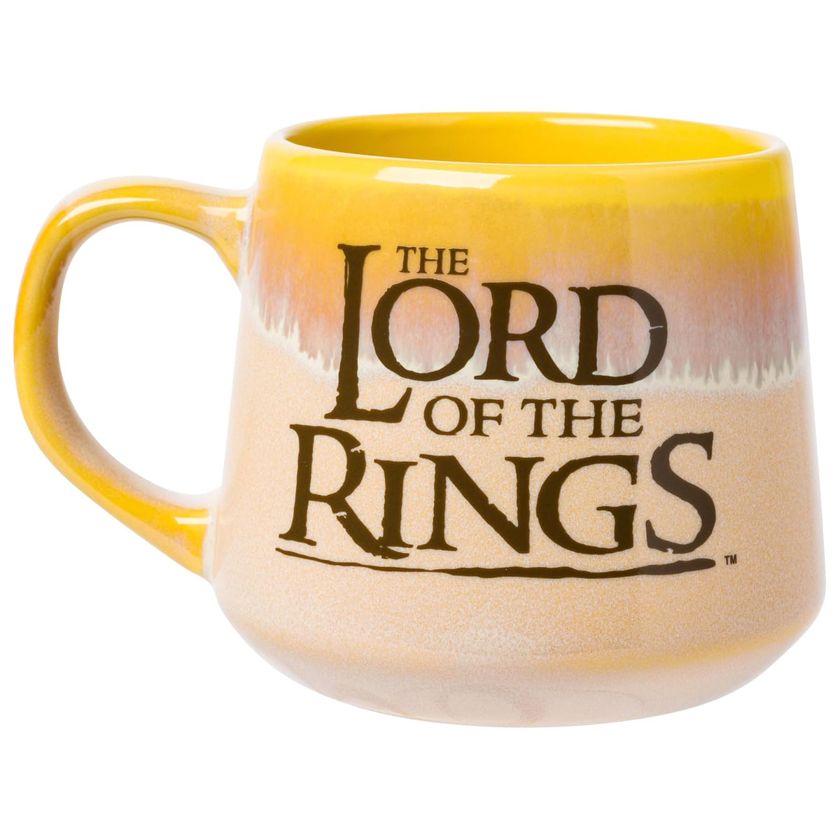 Silver Buffalo The Lord of the Rings Not All Who Wonder Are Lost Reactive Glaze Taza de cerámica cónica, 18 onzas