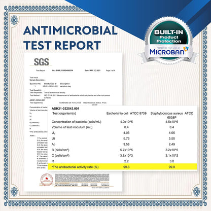 Neoflam Microban Juego de Tabla de Cortar de 3 Piezas | Multicolor, tamaños S/M/L, inversión de manchas y olores, apto para lavaplatos, BPA Free, mango antideslizante EZ Grip