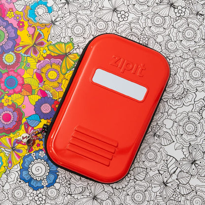 ZIPIT Cerradura Estuche para lápices para niños | Estuche de gran capacidad | Estuche escolar para niñas y niños (Roja)