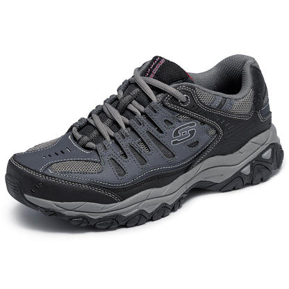 Skechers Afterburn Memory Foam Tenis con Cordones para Hombre - 30.0 cm - Azul Marino
