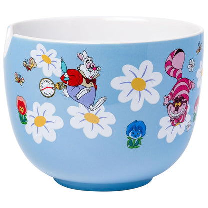 Silver Buffalo Alicia in Wonderland Wildflower Character Toss 20 onzas de cerámica Ramen Bowl con palillos y cuchara