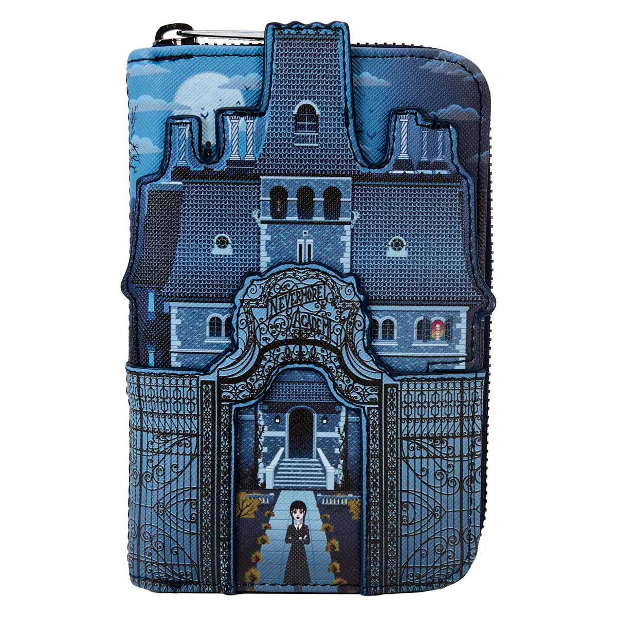 Loungefly MGM: Wednesday Nevermore Castle, Zip Around Wallet